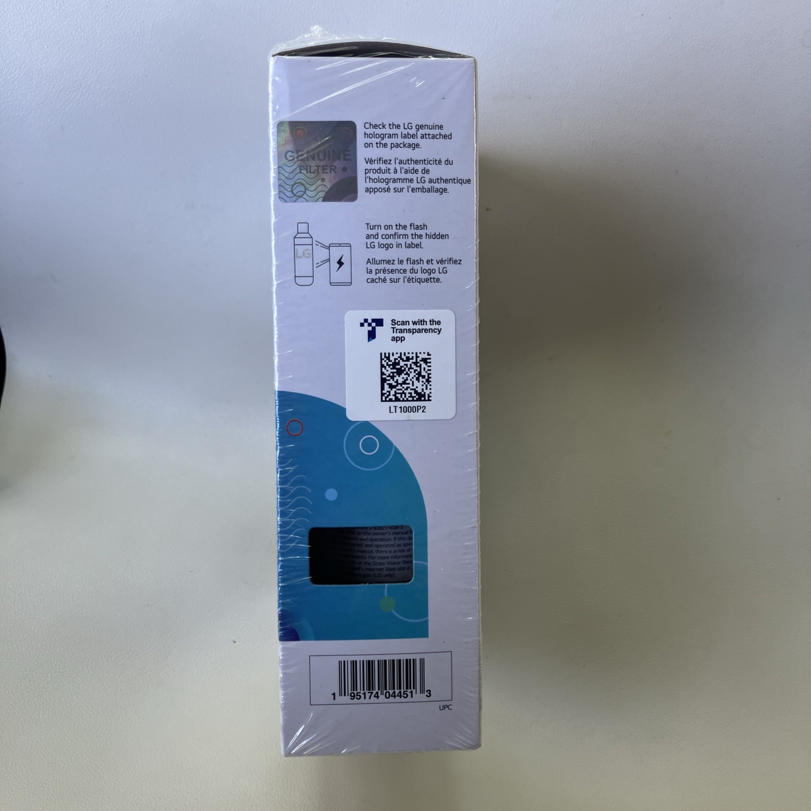 LG Refrigerator Replacement Water Filter LT1000P2 6 Month 200 Gal OEM Genuine
