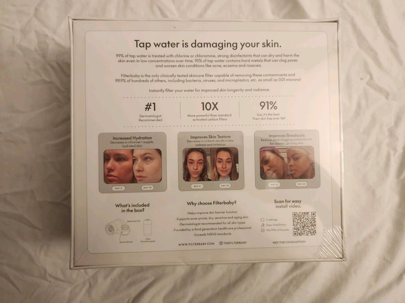 Filterbaby – Skincare Water Filter (Silver) New/Sealed