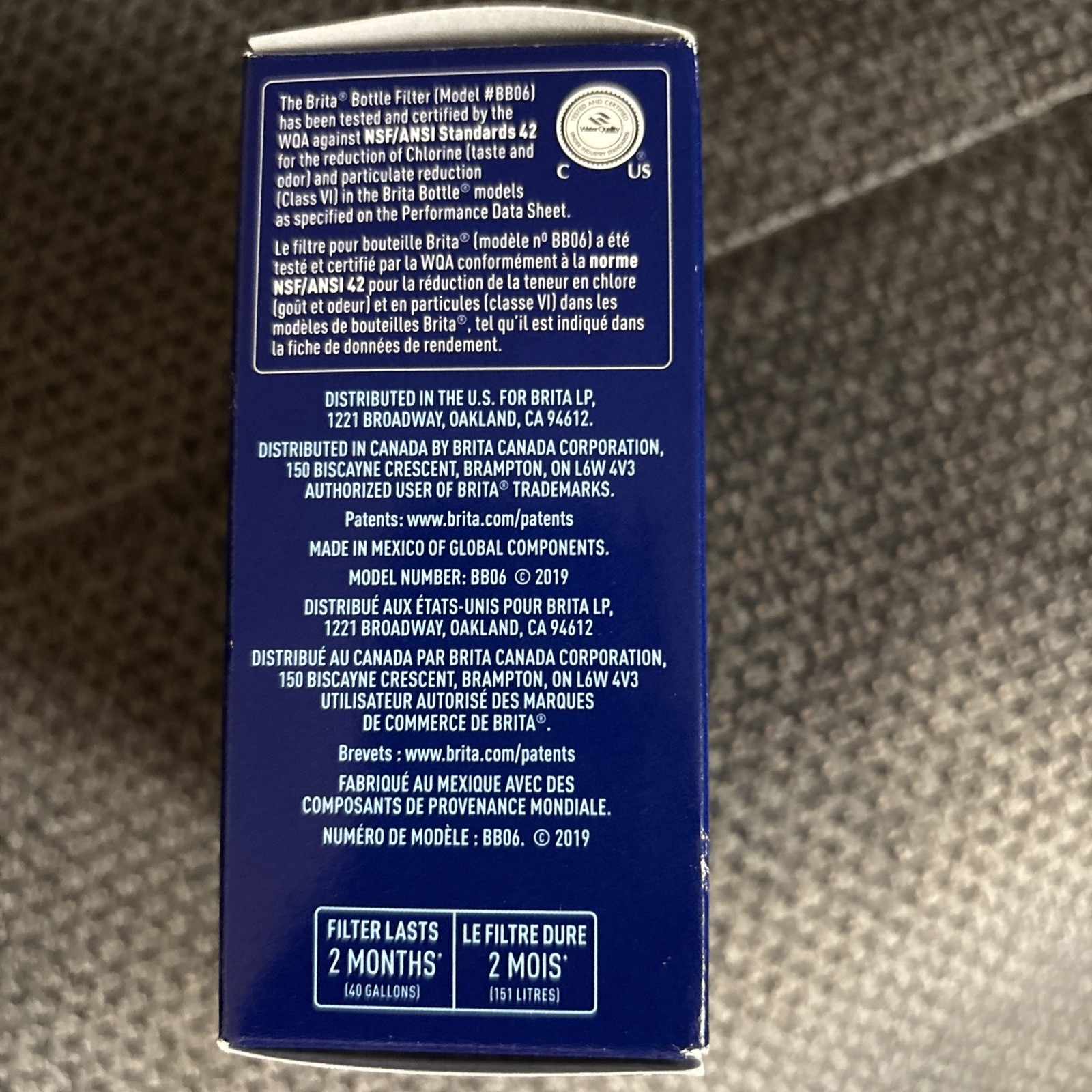 BRITA Bottle Replacement Filters 6 Filters 1 Year Pack New