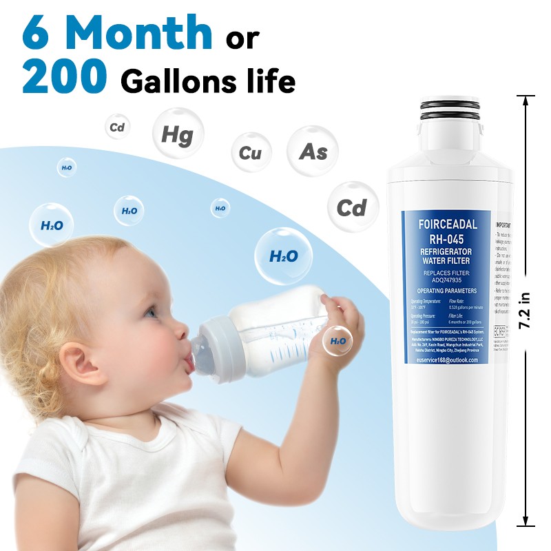 10/8/6/4/2/1 PACK NEW for LG LT1000P ADQ747935 Refrigerator Water Filter Replace