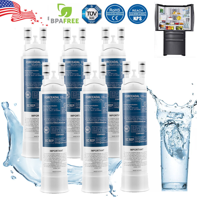 1-6 Pack Replacement For Frigidaire FPPWFU01 PWF-1 Water Ice Refrigerator Filter