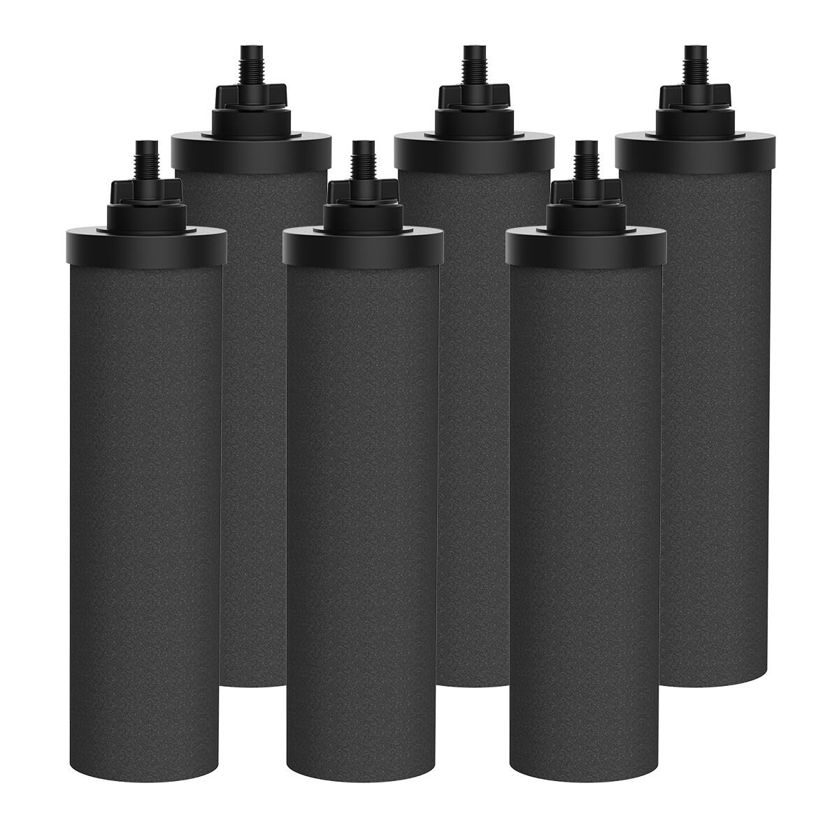 Black Purification Water Filter Replacement for Berkey Gravity Replacement,6pack