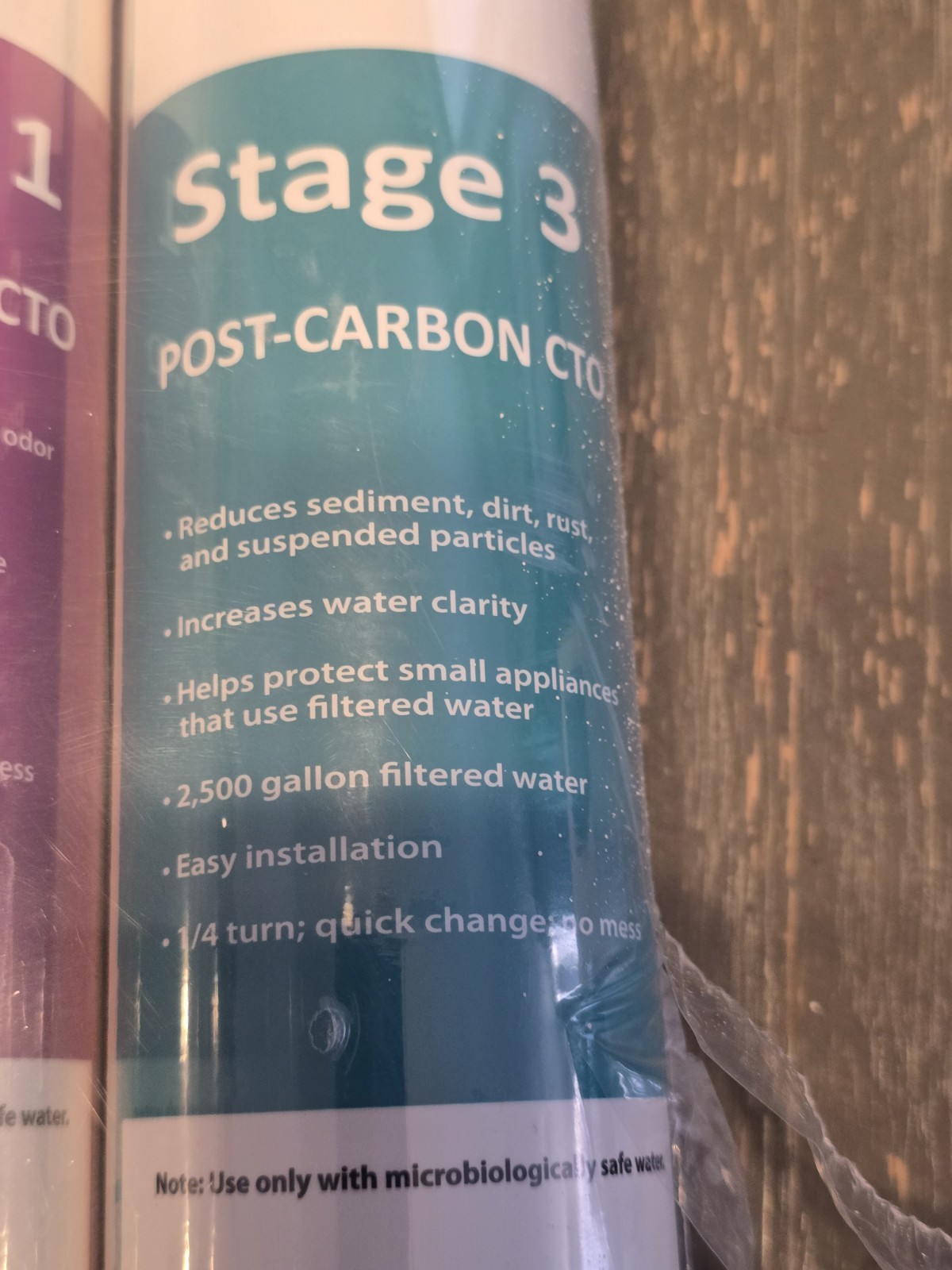 PureBlue 3-Stage 1:1 Reverse Osmosis Three-Pack Replacement Filters Sealed ! New