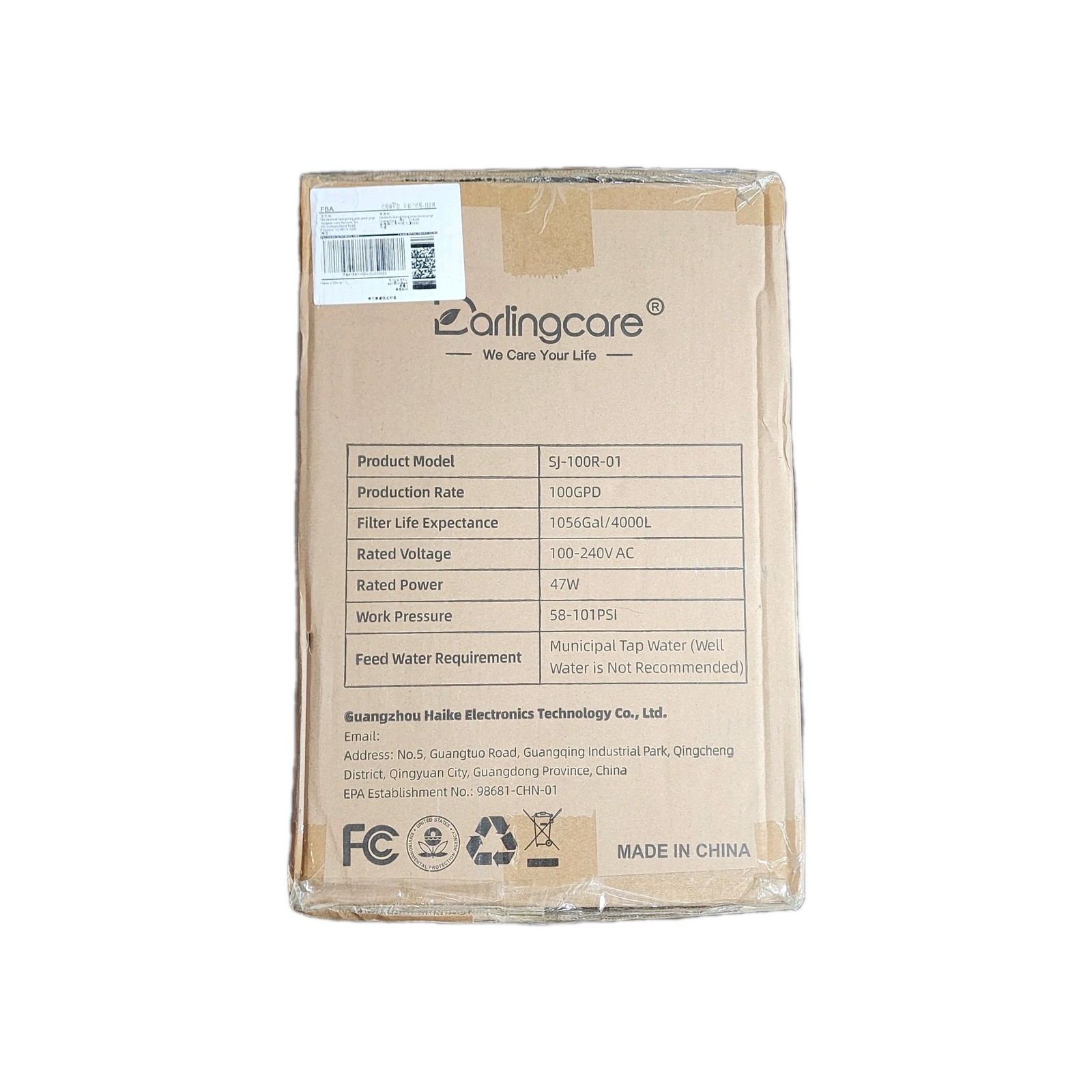 Darlingcare Electric SJ-100R-01 Reverse Osmosis Counter Water Filtration System