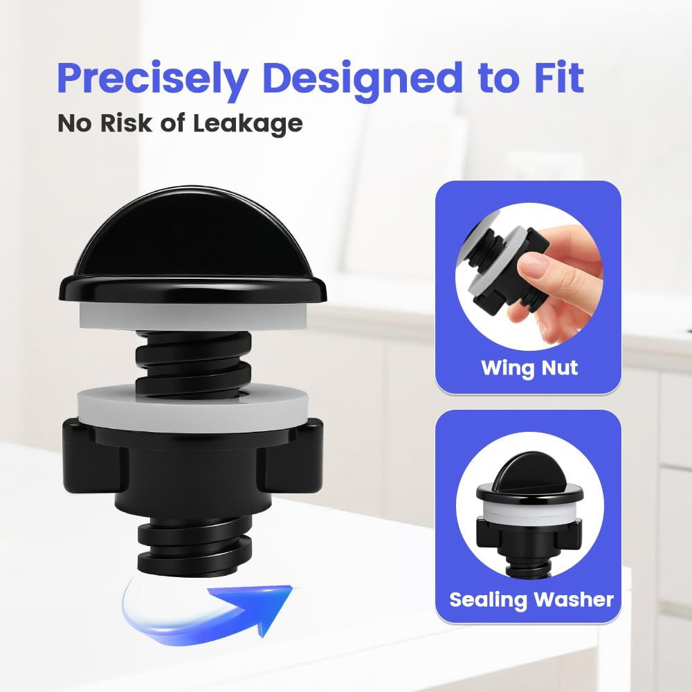 Hole Blockers & Anti-Airlock Clip for All Gravity-Fed Water Filtration…