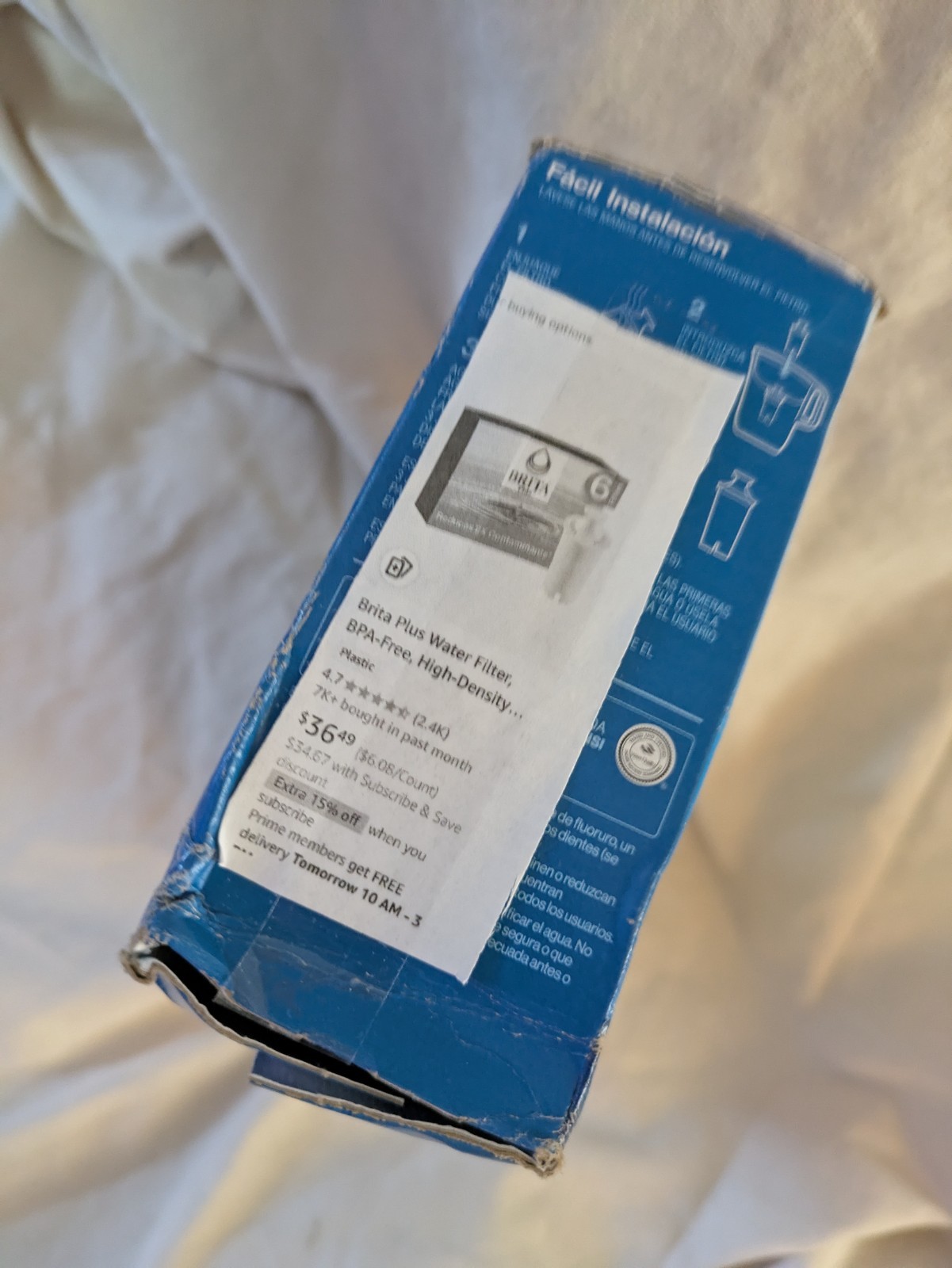 Brita 6 Pack Replacement Water Filter 36417 NEW