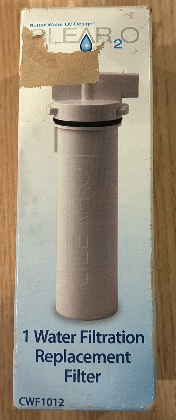 Clear2O Replacement Water Filter New Sealed In Box CWF1012