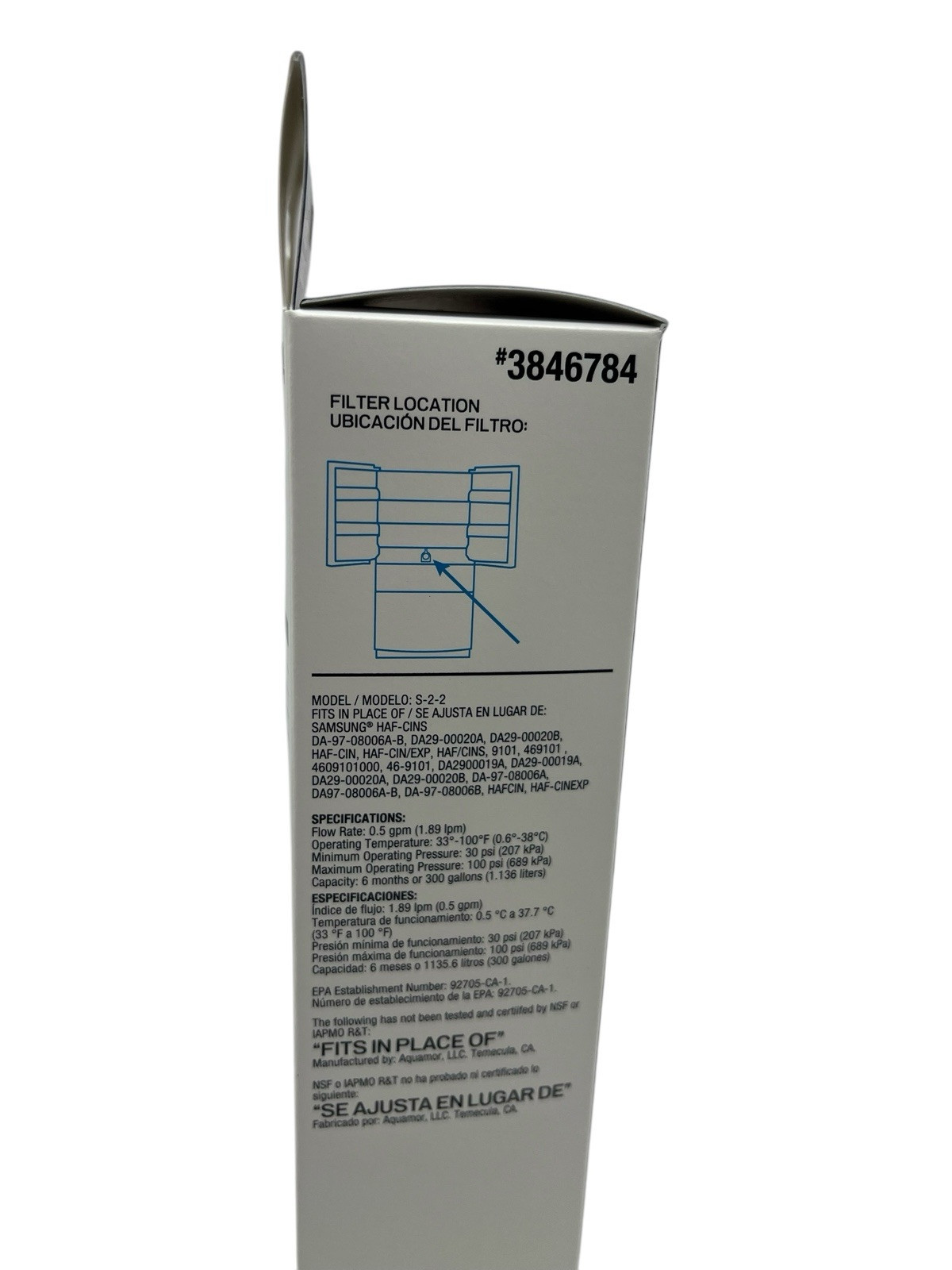 Project Source 3846784 Refrigerator Water Filter 4 Pack (2 Packs Of 2)