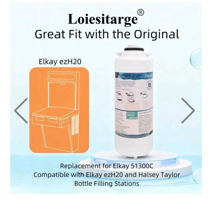 Lot Of 4 Water Filter Replacements Compatible With Elkay 51300C WaterSentry.
