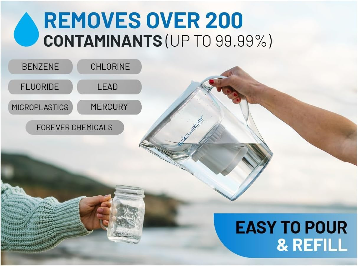 Epic Water Filters Pure Replacement – Fluoride & Lead Removal, 100 Gallons
