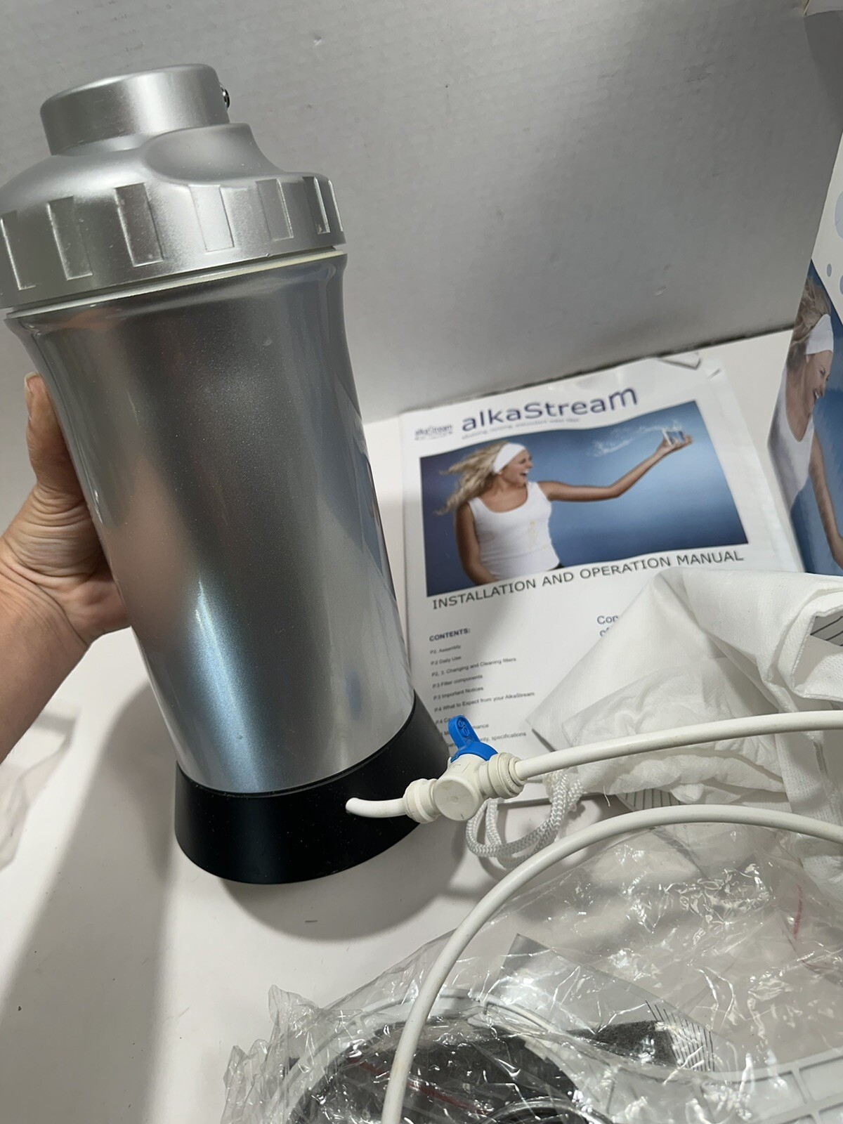 Alkastream Hard Water Filter Water Alkalizer Ionizer Black Silver See Pictures