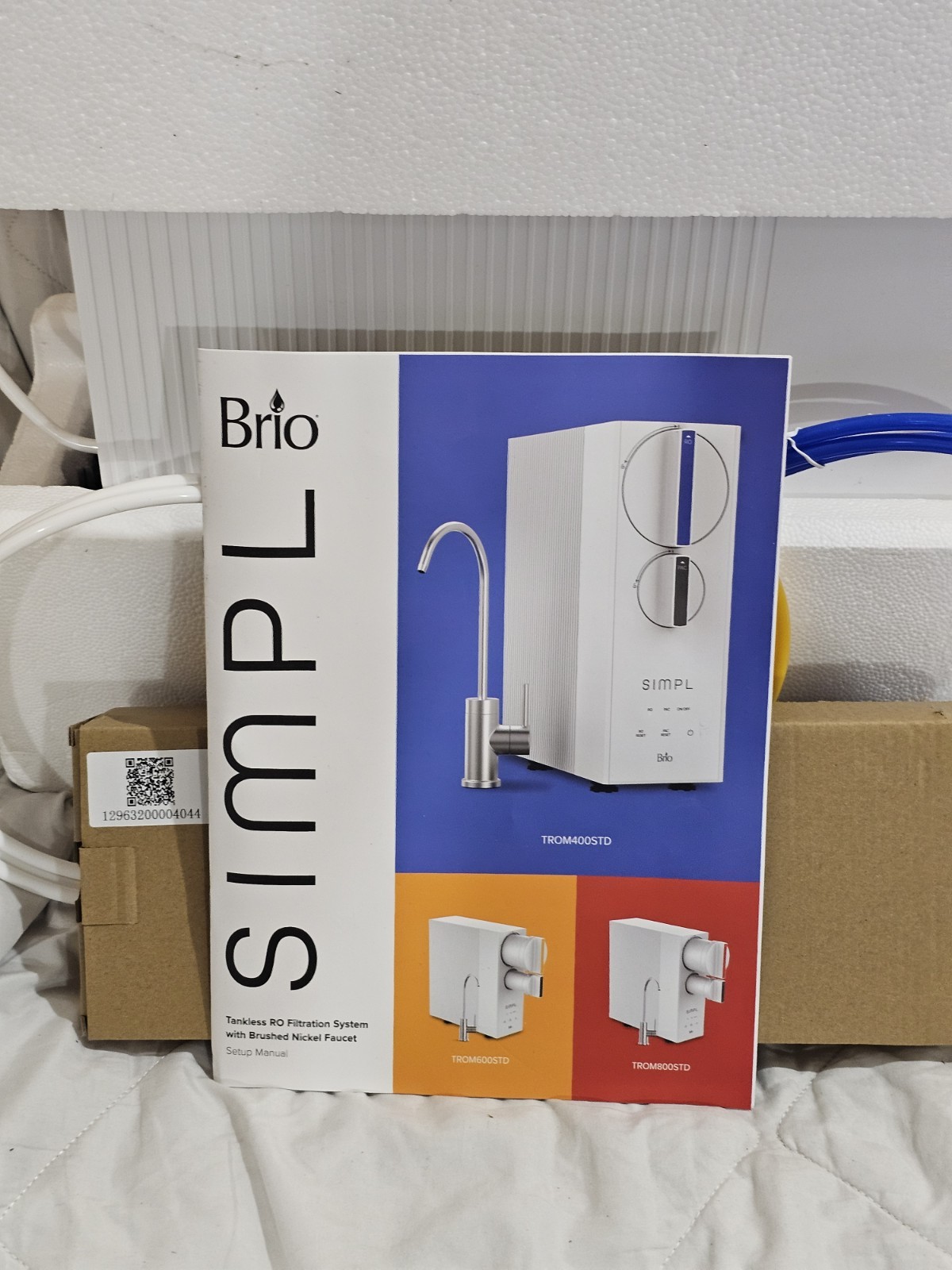 *NEW Brio SIMPL Tankless Reverse Osmosis (RO) Undersink Filtration System 400GPD
