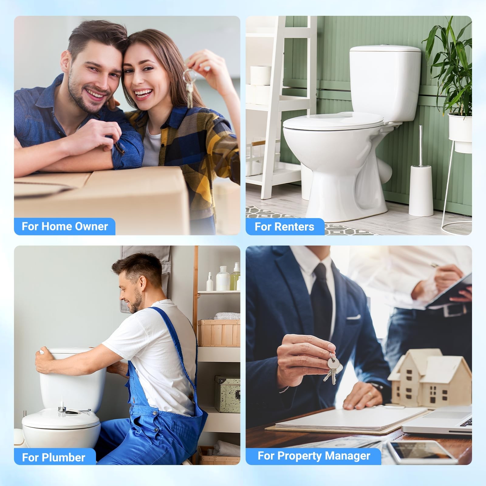 Universal Toilet Flapper Replacement 2 Inch – Compatible with Most American S…