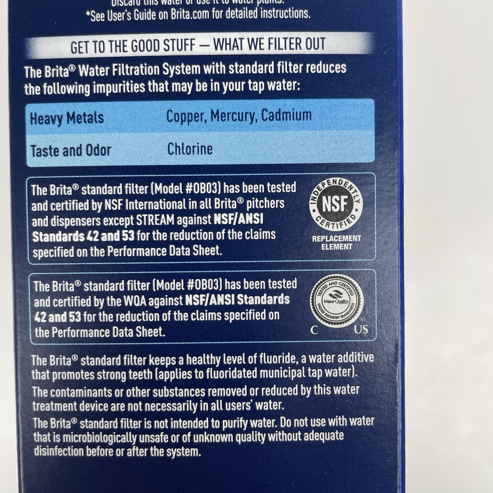 Brita Water Filter for Pitchers – 3 Count – New Sealed Box OB03