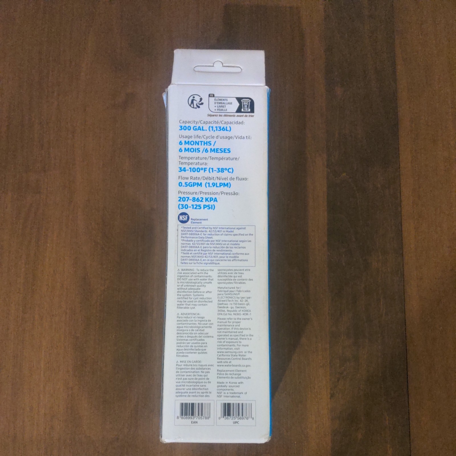 NEW Samsung DA29-00020B HAF-CIN/EXP Refrigerator Ice & Water Filter Genuine OEM