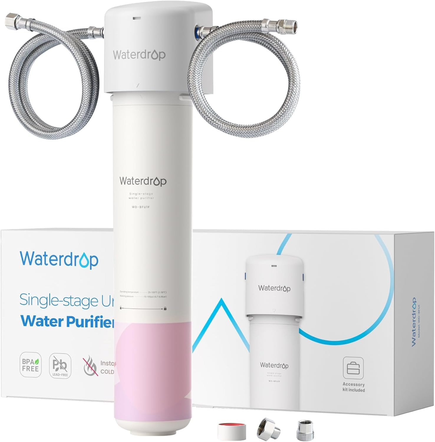 15UA under Sink Water Filter System, 2 Years, Reduces Lead, Chlorine, Bad Taste