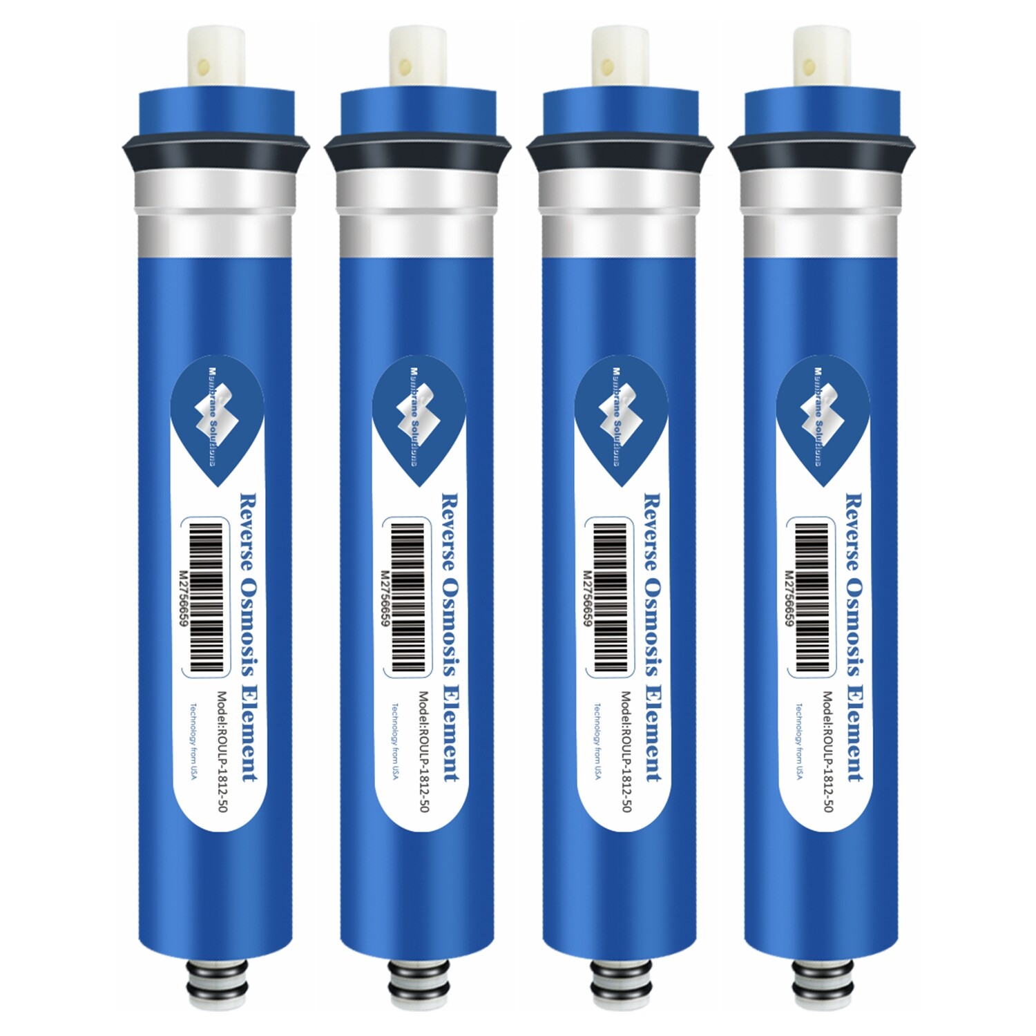 50 GPD RO Membrane Reverse Osmosis Water Filter Fit for Dow Filmtec TW30-1812-50