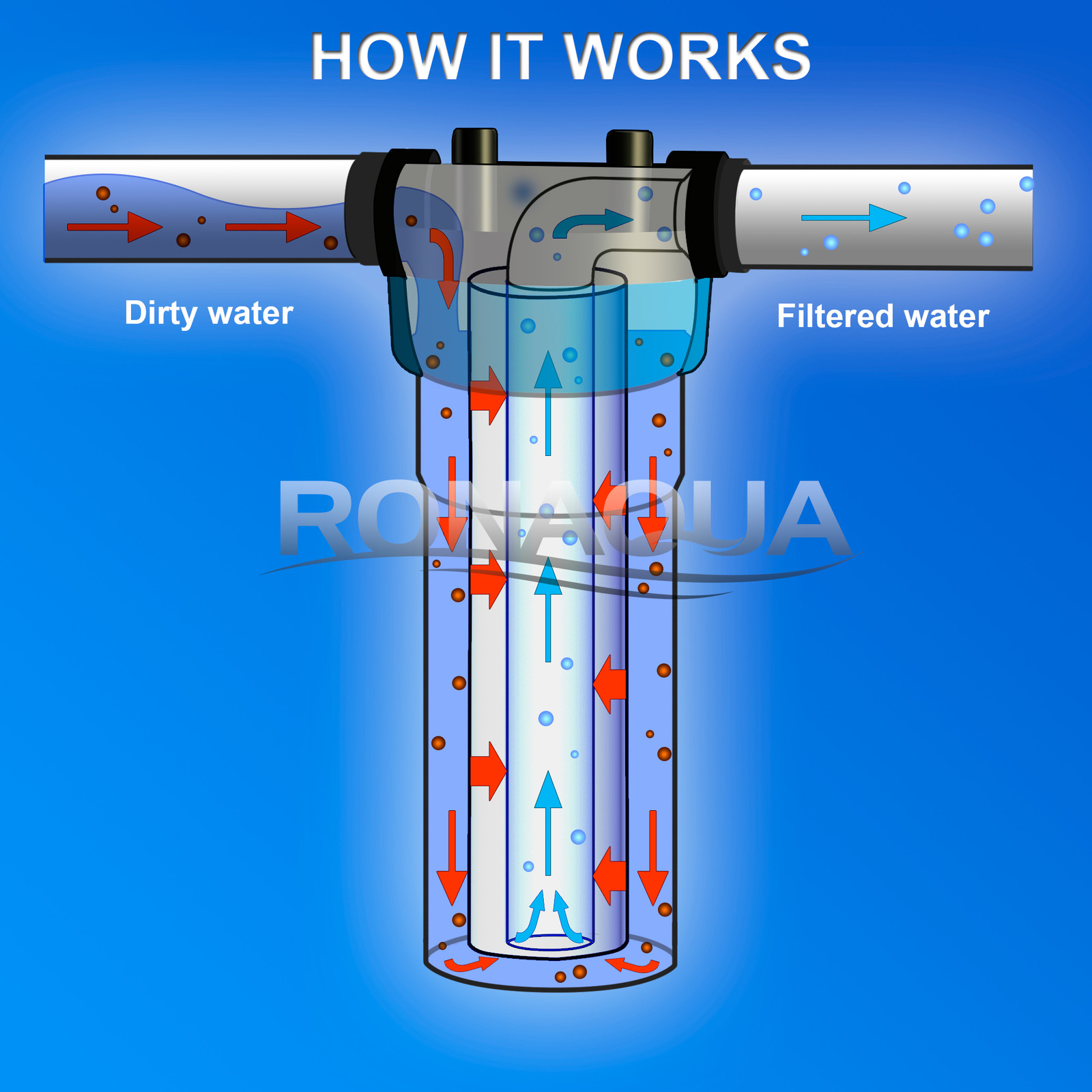 2 European Design Transparent Standard 10 inch Water Filter Housing, 3/4” Port