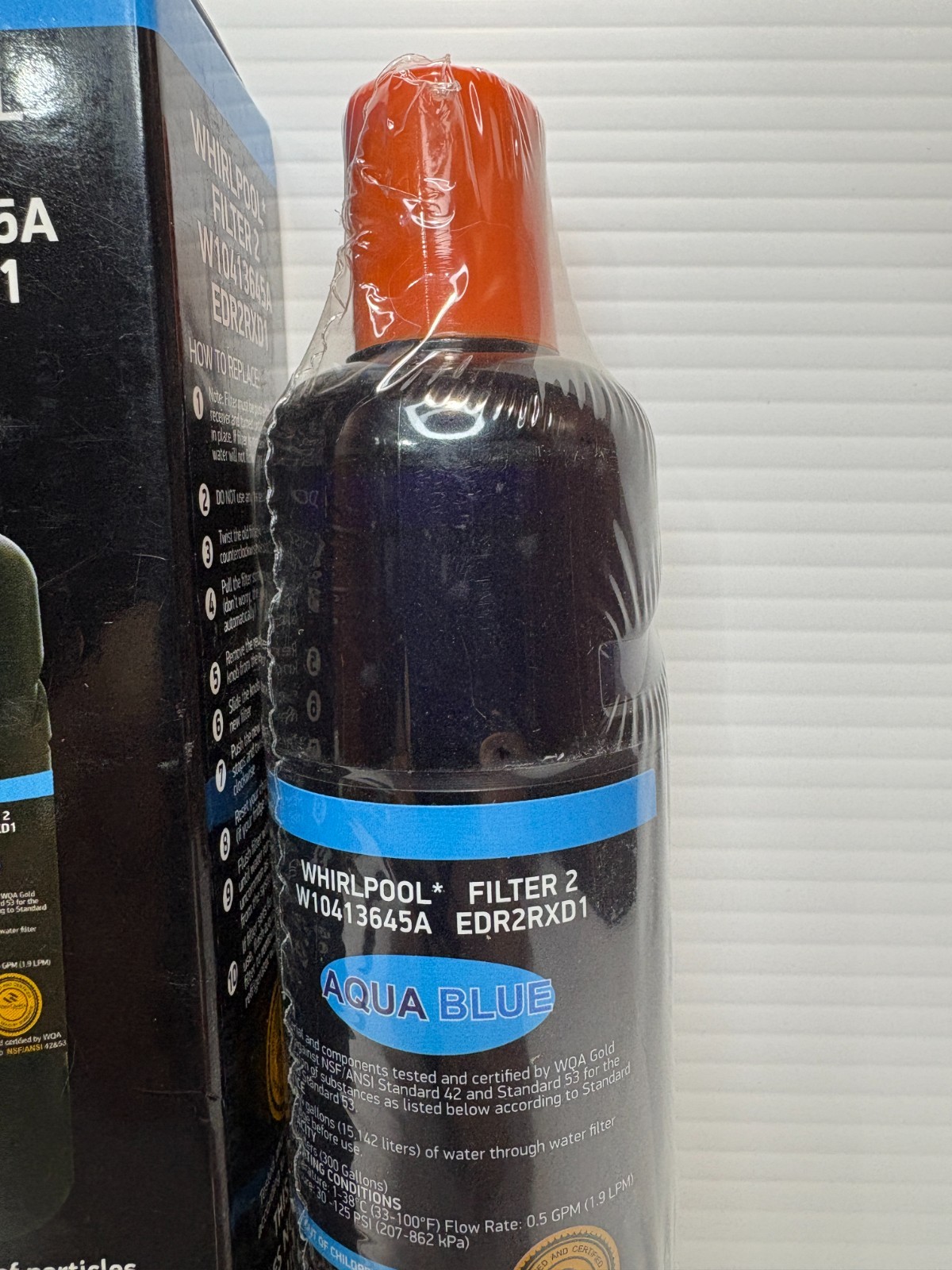 1PK Genuine Water Refrigerator Filter W10413645A EDR2RXD1