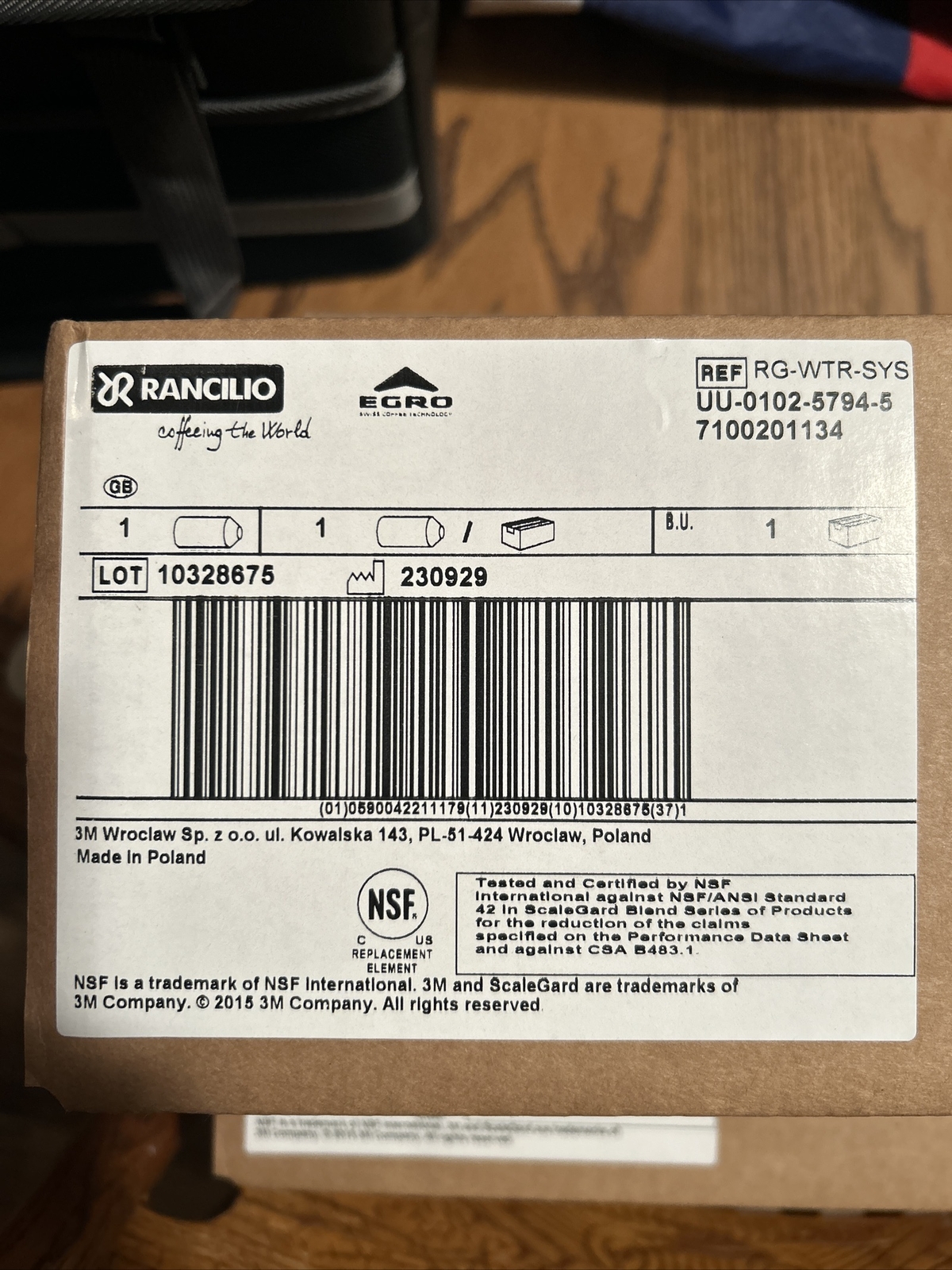 Rancilio Water Filter Cartridge 98-RG-WTR-C