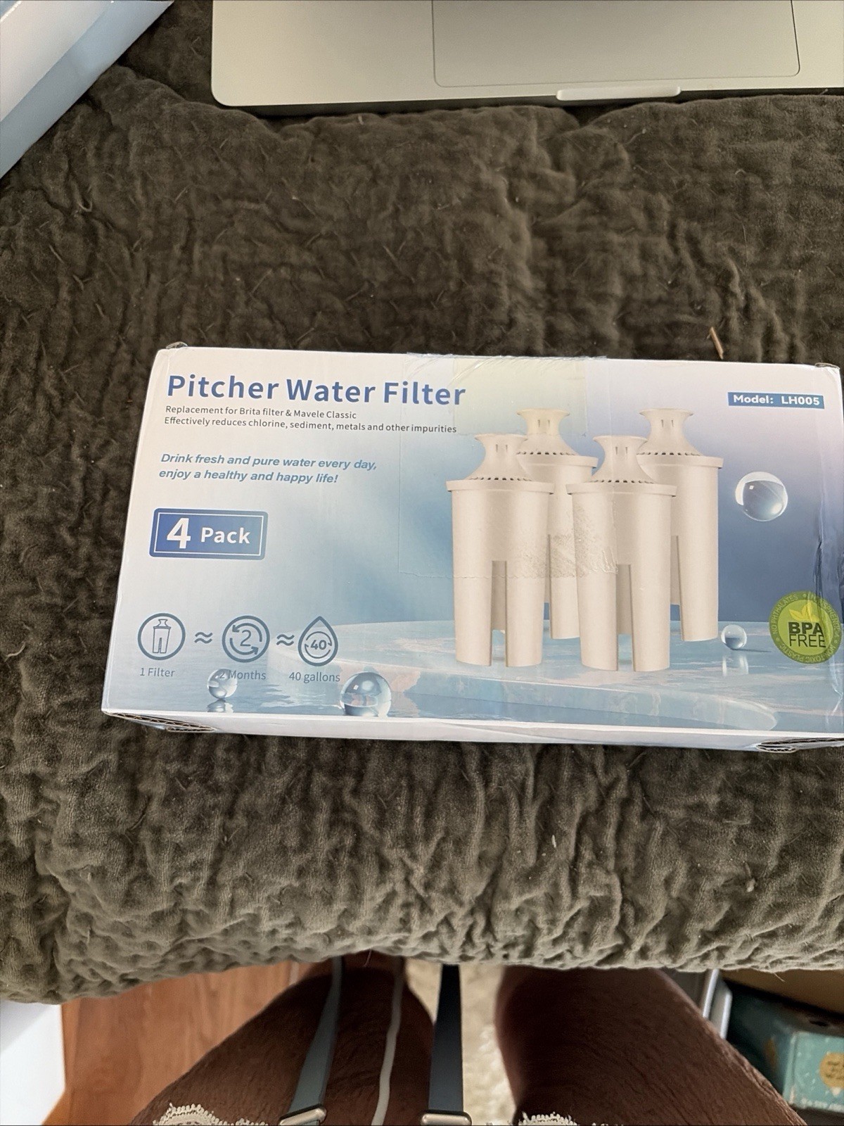 Unbranded Pitcher Water Filters LH-005 New 4 Pack Lot of 2