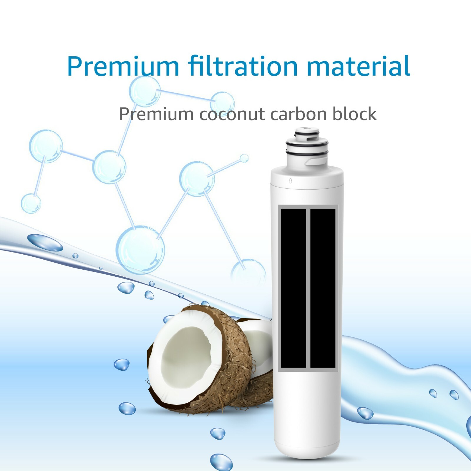 AQUA CREST Drinking Water Filter,replacement for Culligan 750R Level 1, 4 Packs