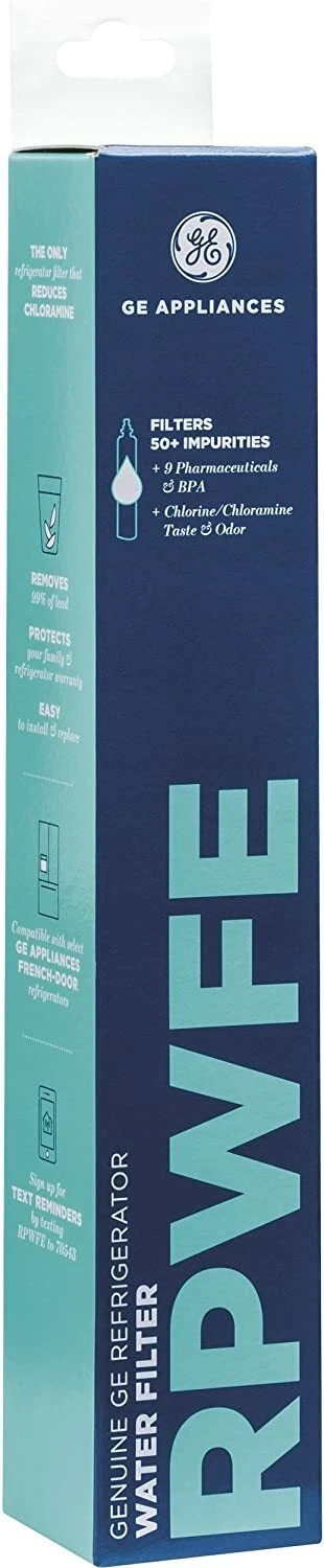 GE RPWFE Refrigerator Water Filter Household Fridge Cartridge Filter（No chip)
