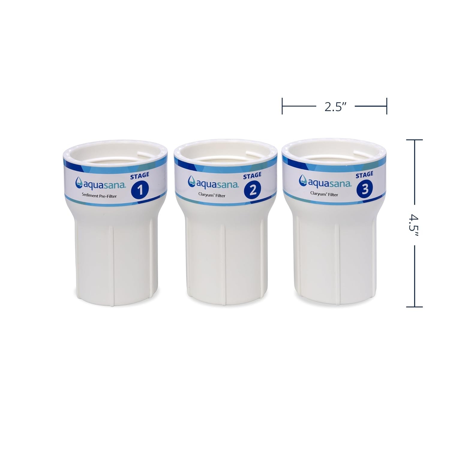 Aquasana Replacement Filter Housing Sump Claryum 3-Stage Under Sink Water