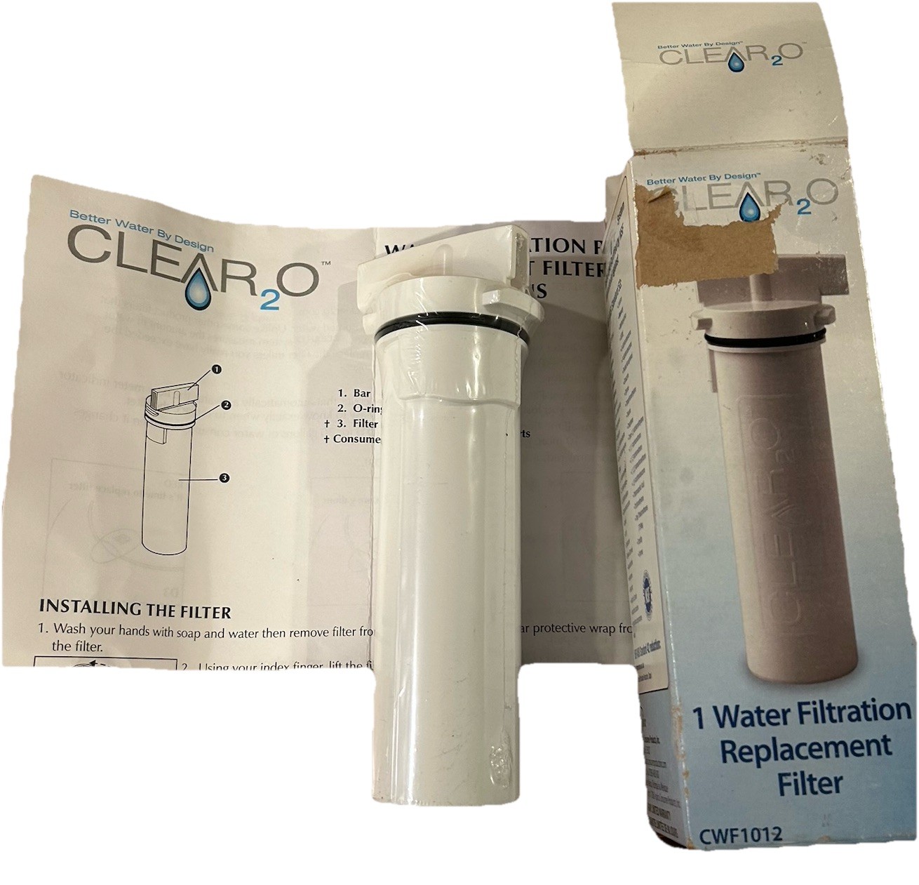 Clear2O Replacement Water Filter New Sealed In Box CWF1012