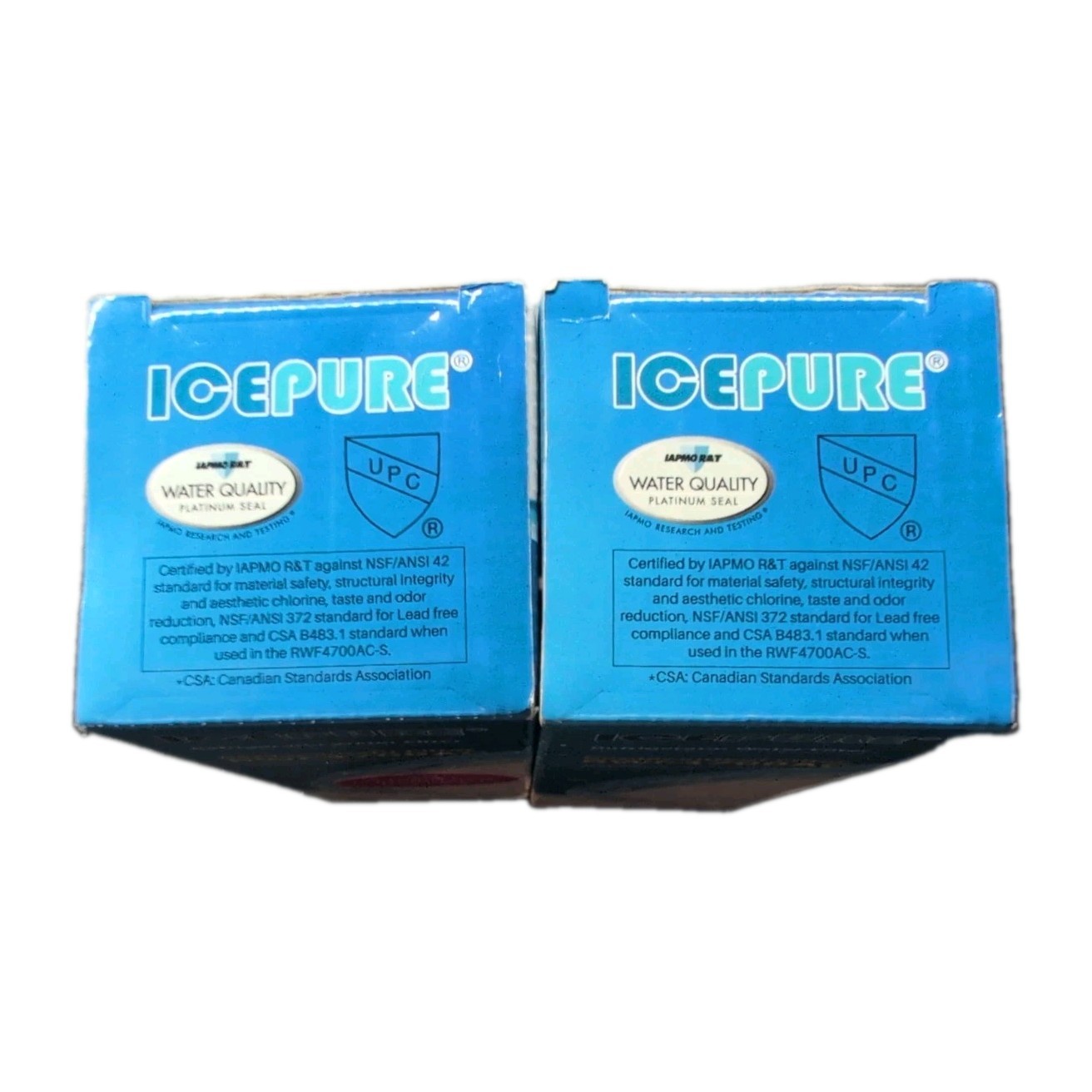 Lot Of 2 Icepure RWF4700AC Refrigerator Water Filters