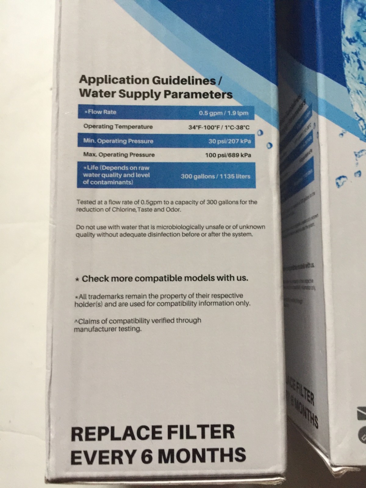 2 packs ICEPURE RWF1000A-S Refrigerator Water Filter LT600P, 469990,