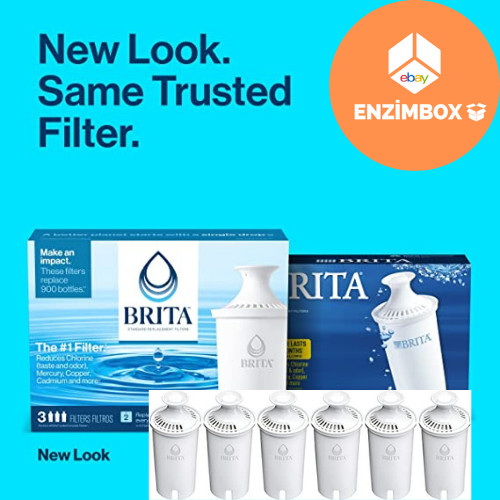 Brita Standard Water Filter Replacements for Pitchers and Dispensers, Lasts 2