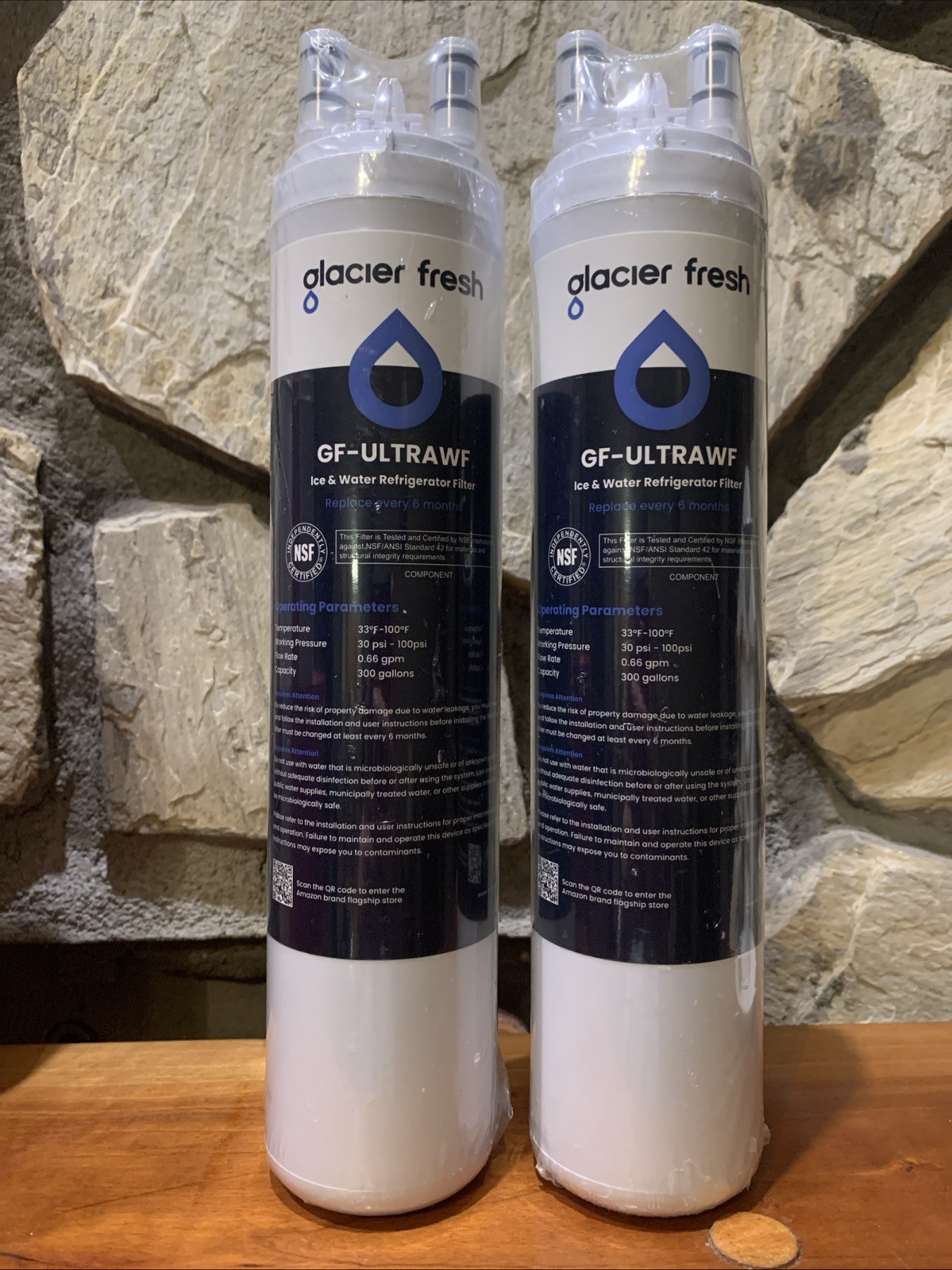(2) GLACIER FRESH Replacement for Frigidaire ULTRAWF,Pure Source Ultra, Kenmore.