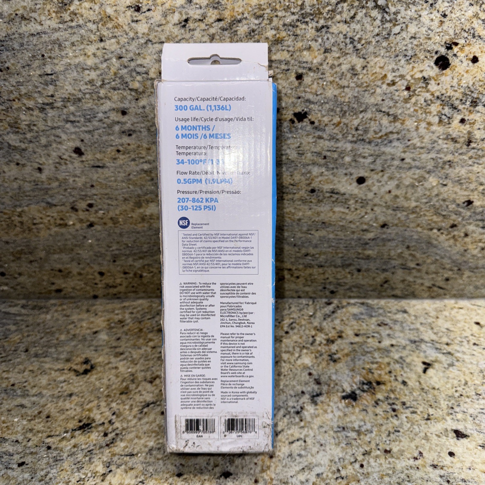 Samsung Genuine DA29-00020B HAF-CIN/EXP Fridge Ice & Water Filter