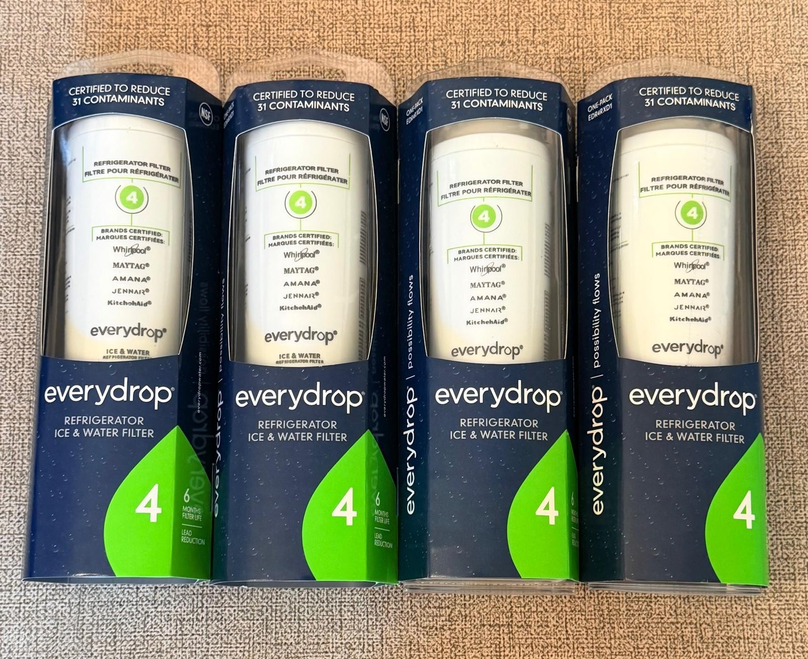 EveryDrop Filter 4 Refrigerator Ice & Water Filter EDR4RXD1 Whirlpool Maytag Ama
