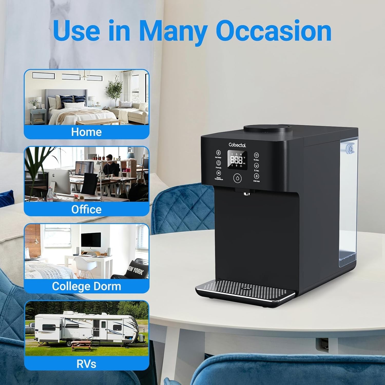 Countertop Reverse Osmosis Water Filter System, 8 Stage RO Water Purifier, 4:…