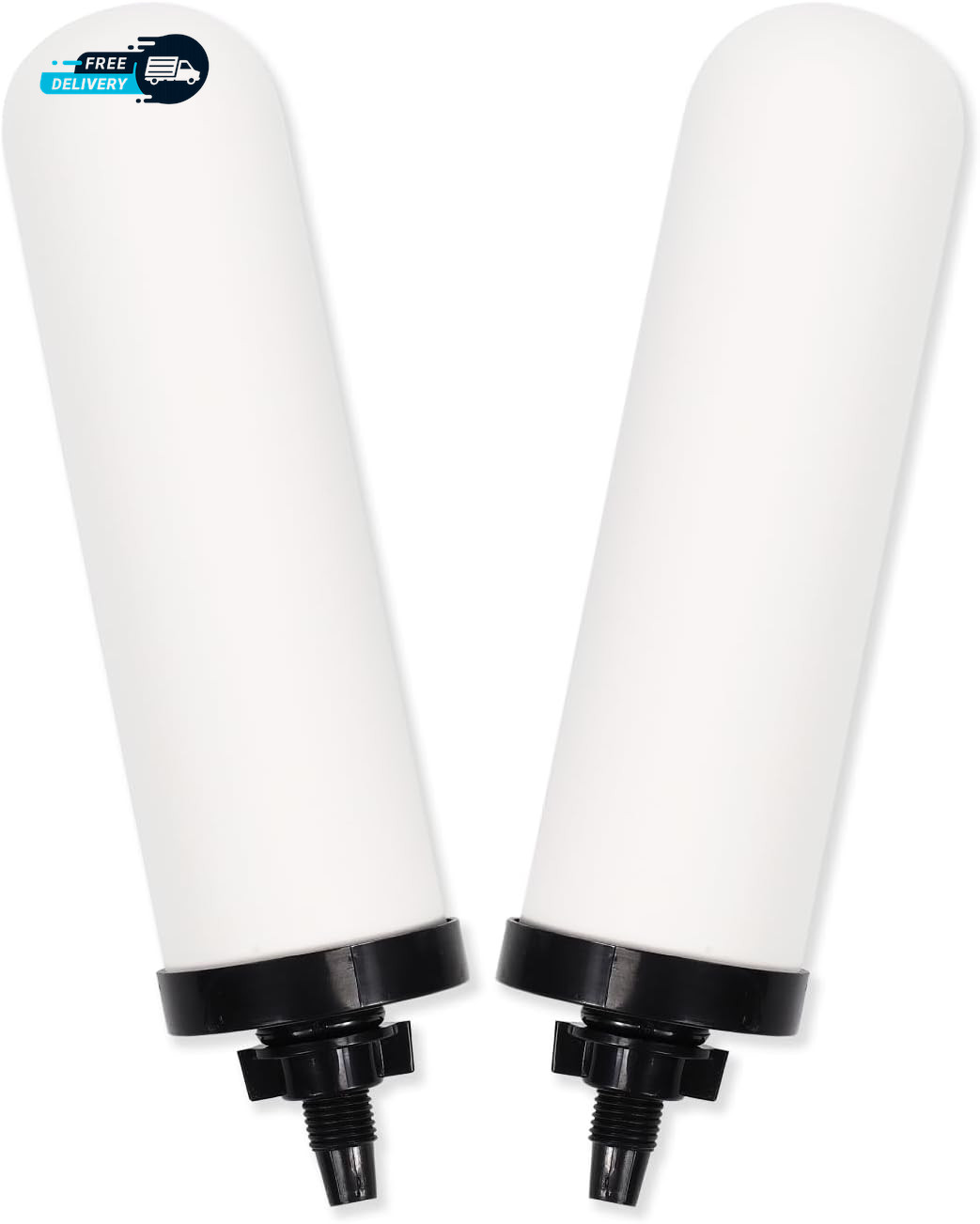 2 Pack 7» Ceramic Water Filter Candle,7 Inch Water Filter Replacement Filters