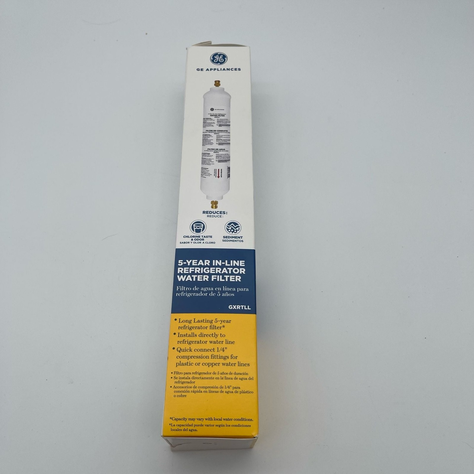 GE Appliances GXRTLL 5-Year In-Line Refrigerator Water Filter