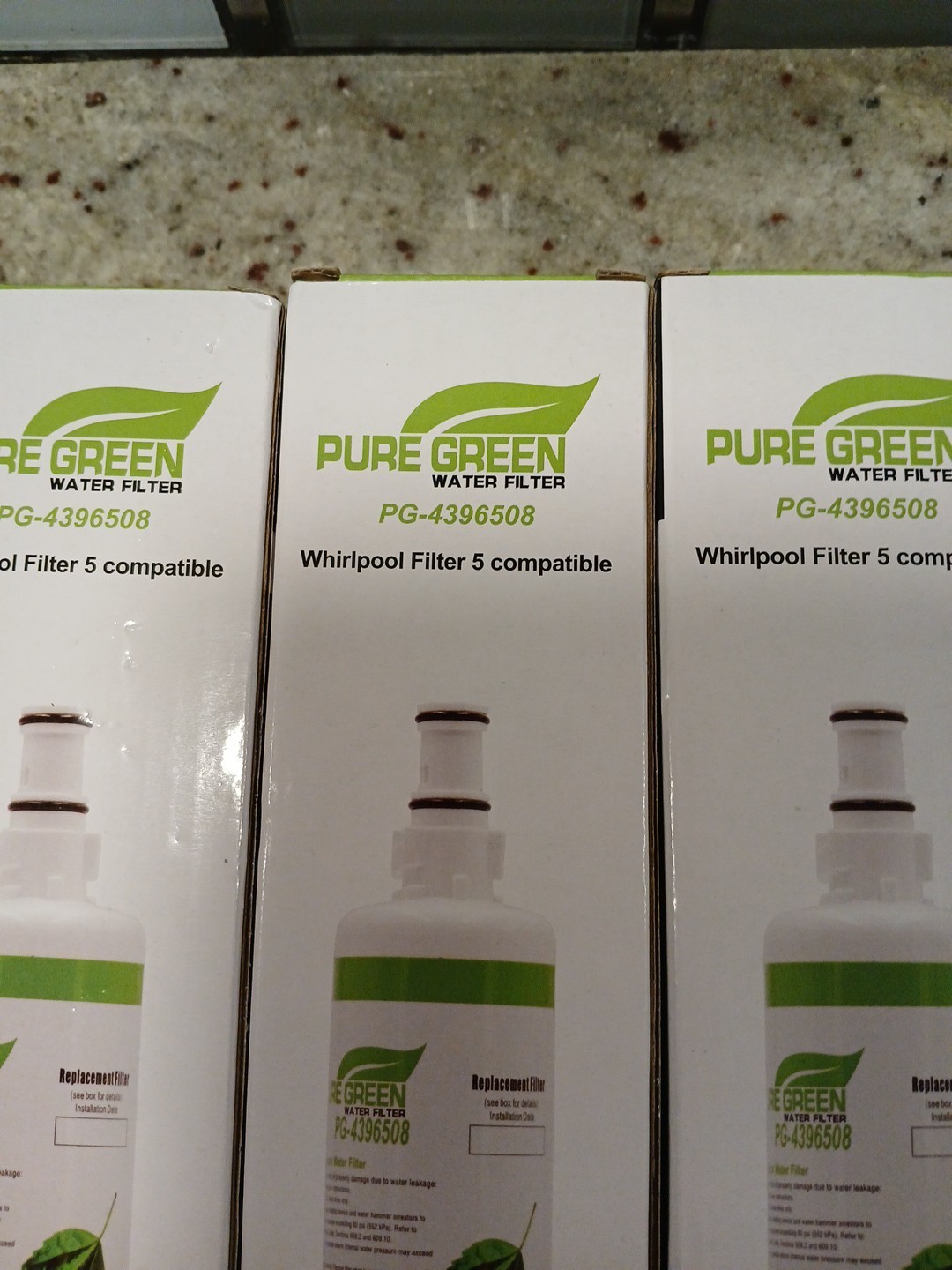 Pure green For LG & KENMORE LG LT800P Refrigerator Water Filters 3 Sealed Pack