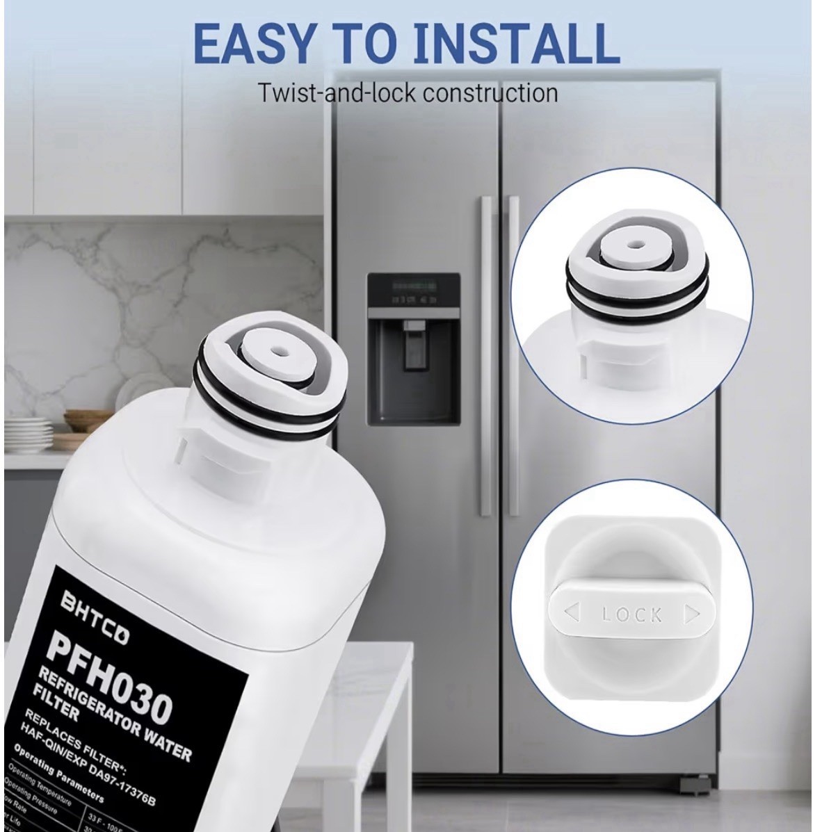 Samsung RF28R6201SR RF28R6241SR RF25C5551SR Water Filter 2 Pcs
