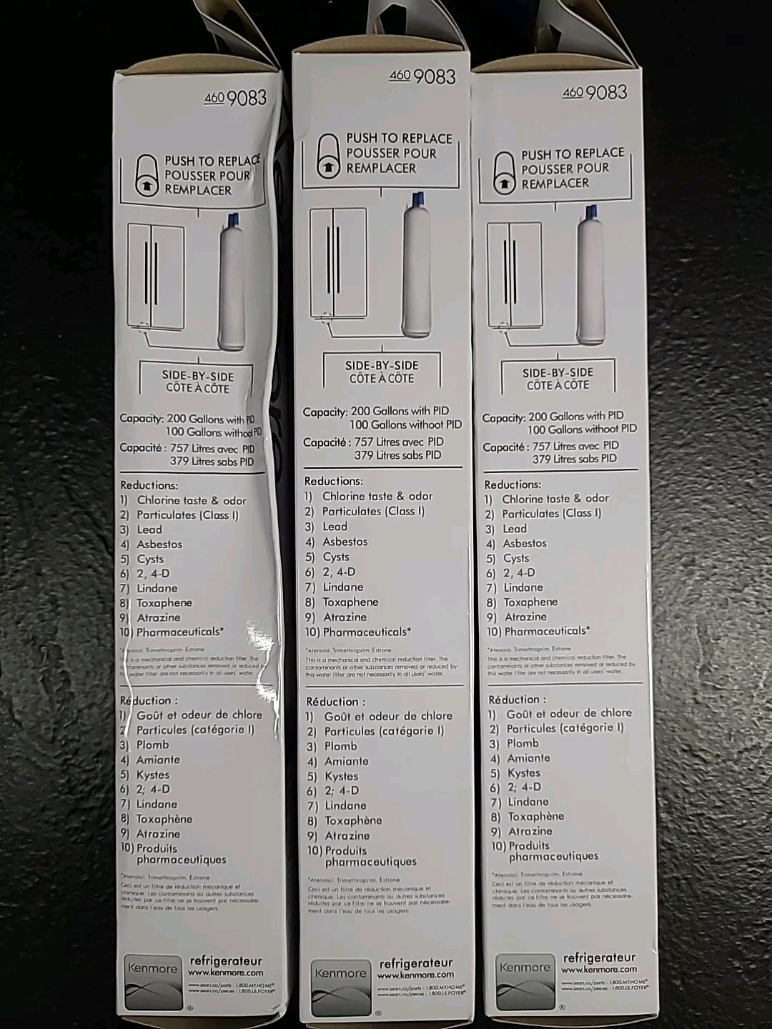Kenmore Genuine Replacement Refrigerator Water Filter Model 4609083 (3-Pack)