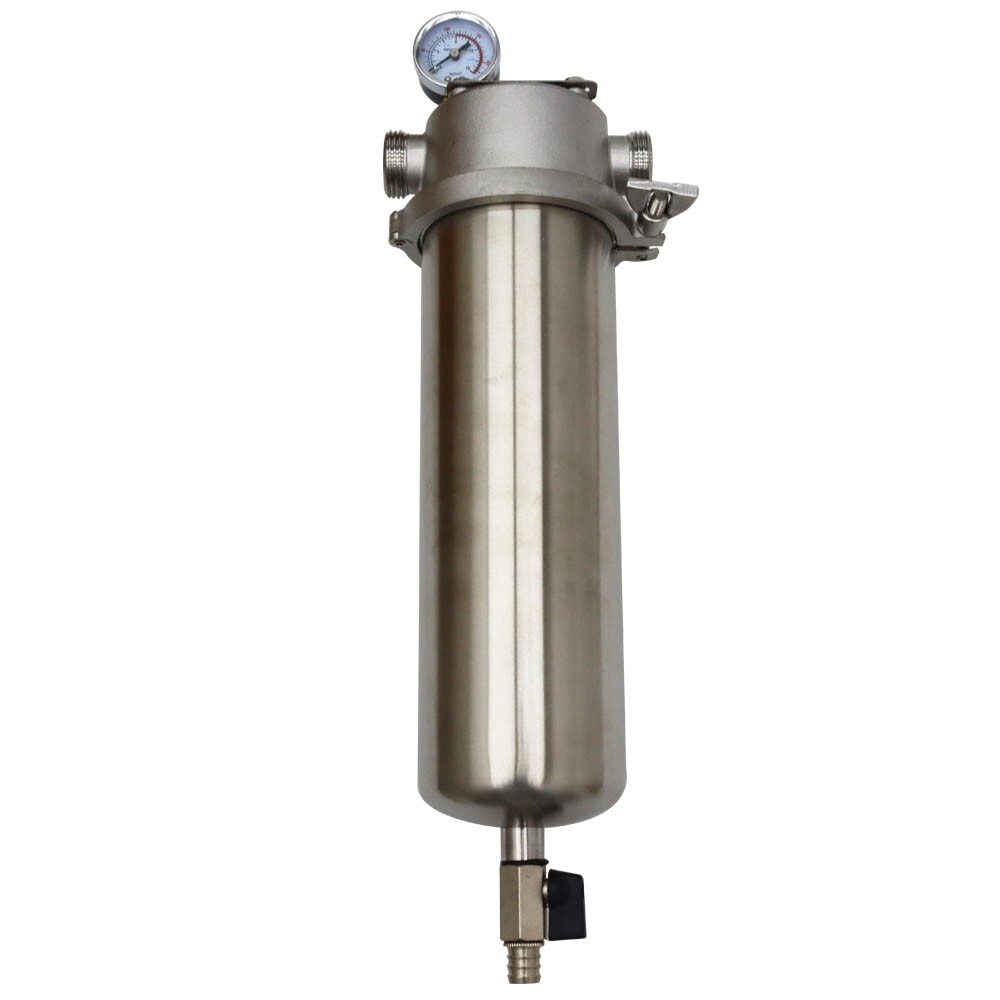1 Inlet 10in 304 Stainless Steel Front Filter w/ 40μm Filter Screen 8000L/h