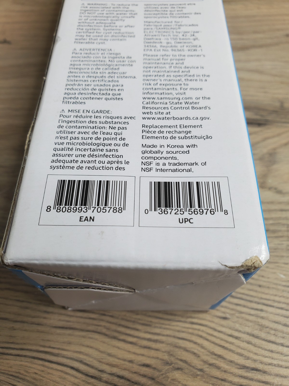 Genuine New Samsung DA29-00020B HAF-CIN/EXP Refrigerator Water Filter.