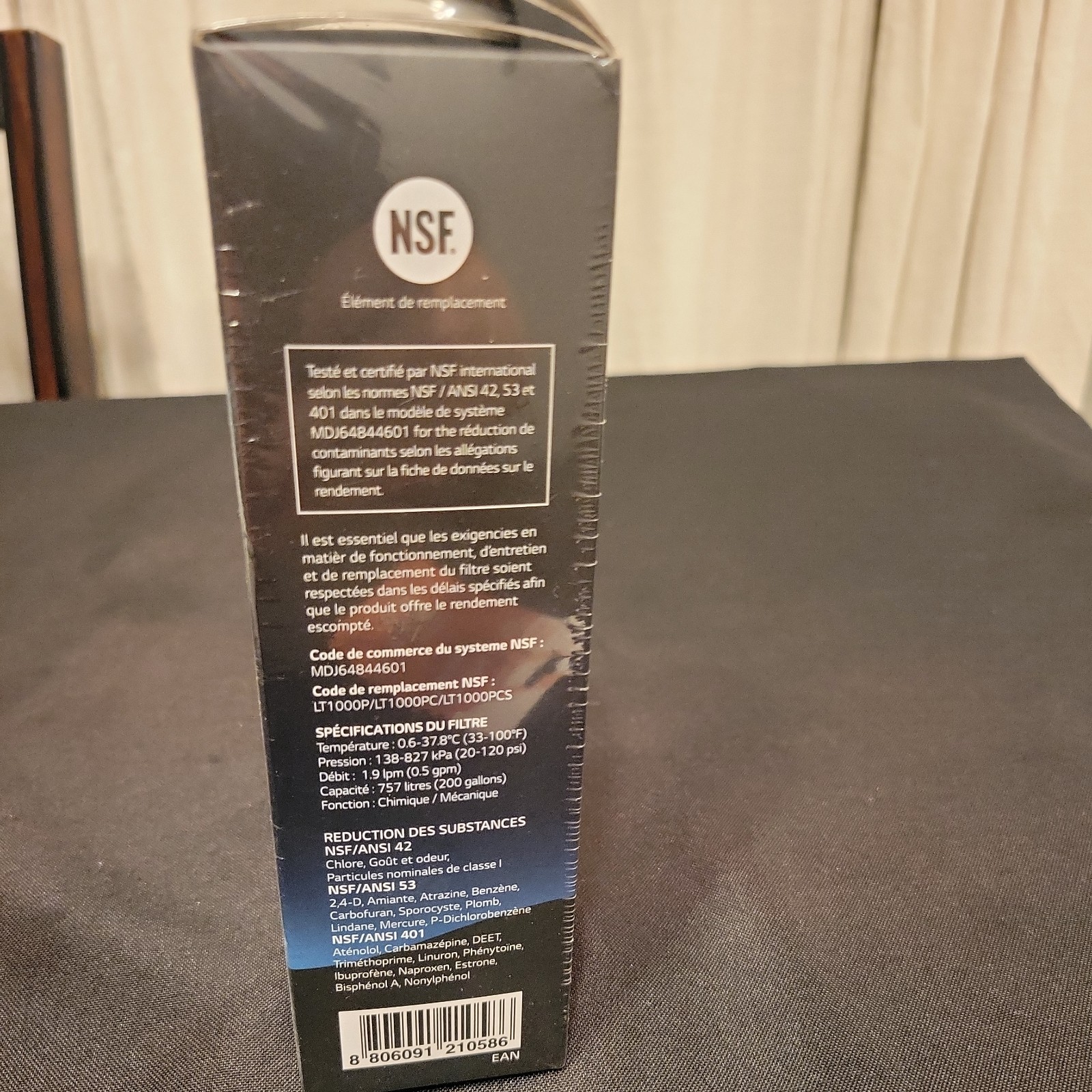 Genuine LG Water Filter Replacement Cartridge LT1000P/PC/PCS New and Sealed