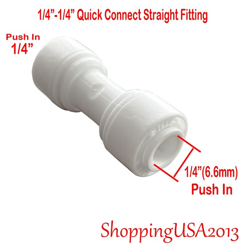 50PCS 1/4″-3/8″ Quick Connect Straight +50 Quick Straight Fitting 1/4″-1/4″