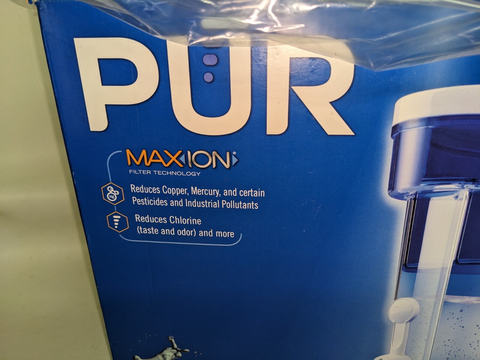 NEW PUR 30 Cup Water Dispenser Filtration System Blue/White DS1800Z (ZE)