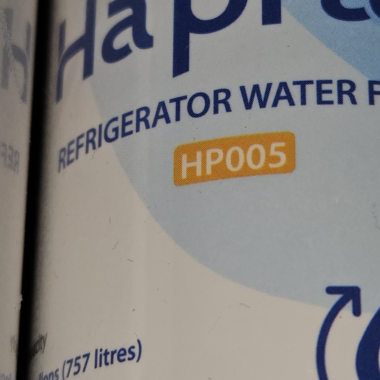 New 3 Pack Haprait Refrigerator Water Filter 200 gal HP005 💧 🧊