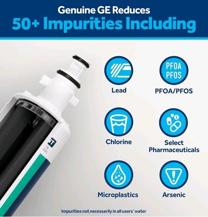 GE RPWFE™ Refrigerator Water Filter, Genuine Replacement Filter, Certified