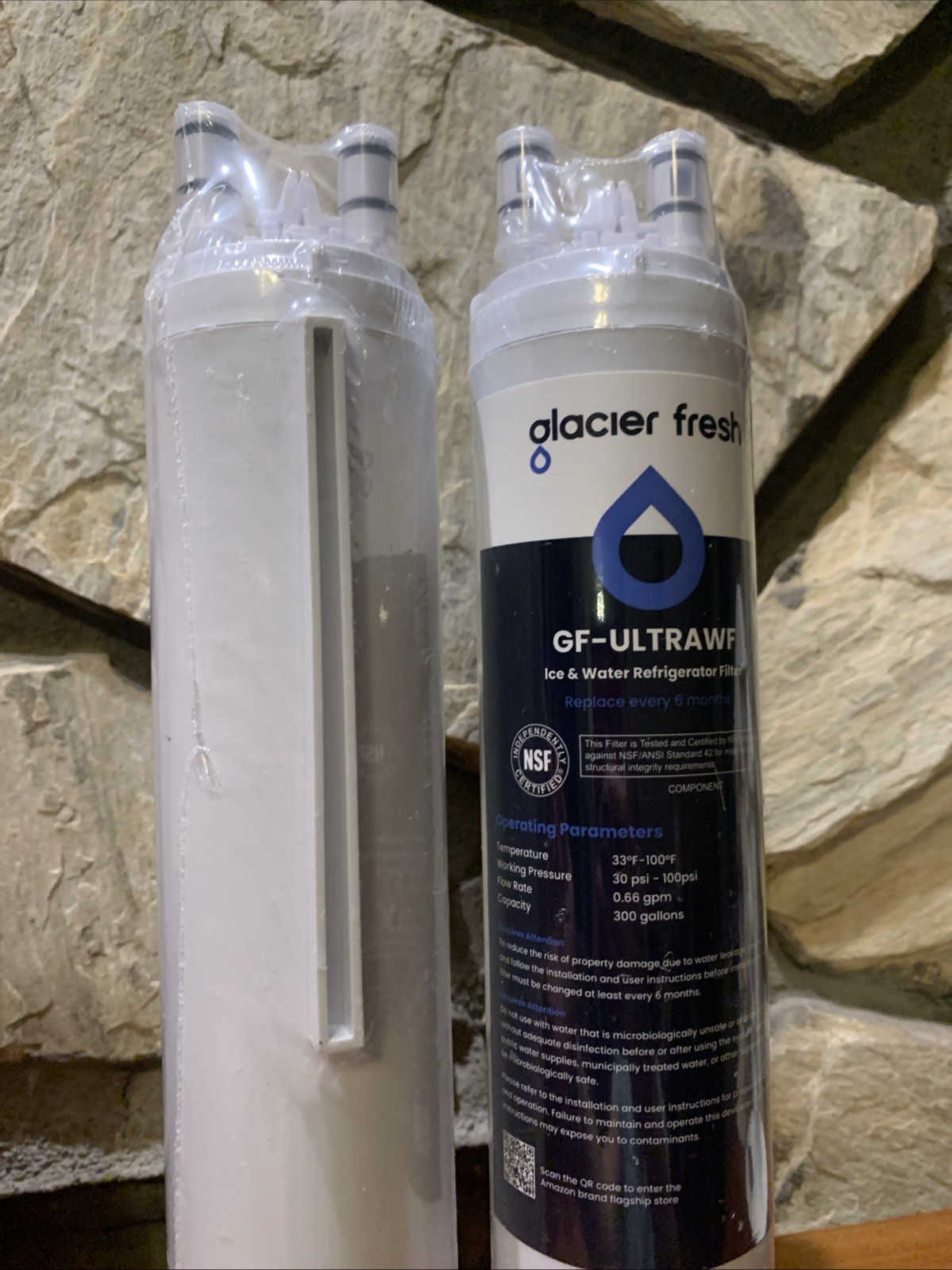 (2) GLACIER FRESH Replacement for Frigidaire ULTRAWF,Pure Source Ultra, Kenmore.