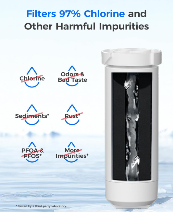 Waterdrop XWF Refrigerator Water Filter, Replacement for GE® WR17X30702